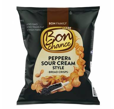 BON CHANCE bread crisps pepper and sour cream 60g