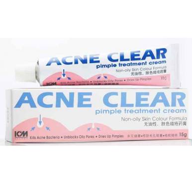 ICM acne clear pimple treatment cream 15 gm