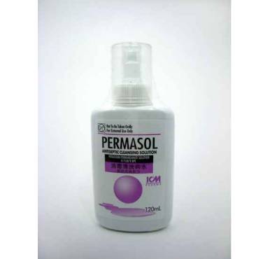 ICM permasol antiseptic cleansing solution 120 ml