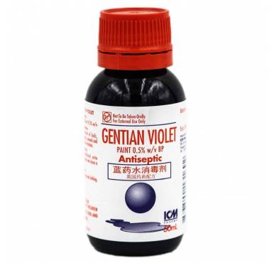 ICM gentian violet paint 0.5% w/v bp 50 ml